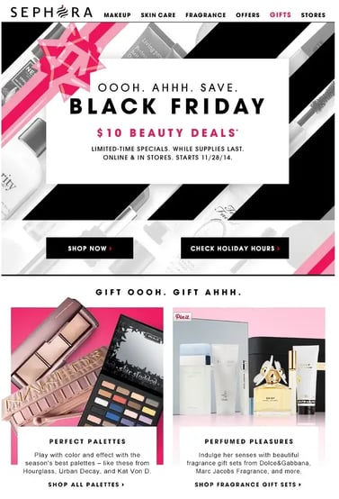 Black Friday Email Marketing Ideas examples