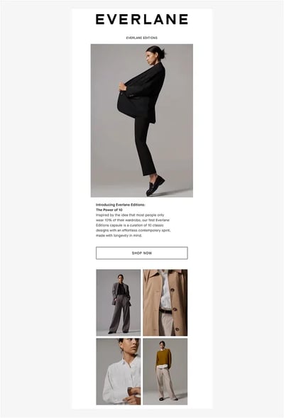 Fashion Email Marketing examples