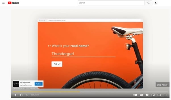 Google video ad