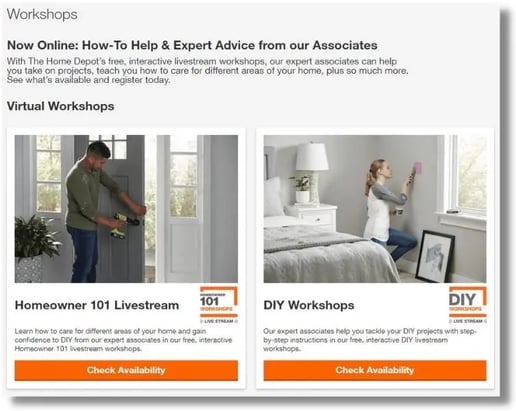 Home Depot attraction marketing