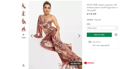 Loss Aversion Marketing example asos