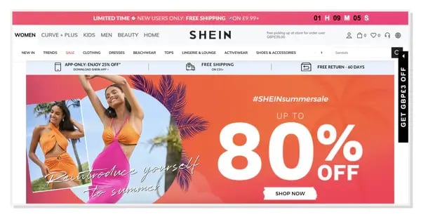 SHEIN content example