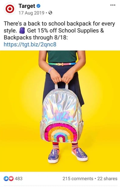 Target back to school