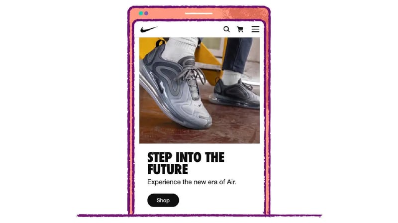 call-to-action- NIKE example