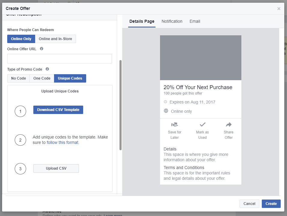 How To Create a Facebook Offer Ad