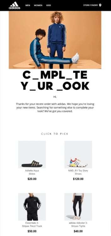 post-purchase-email example