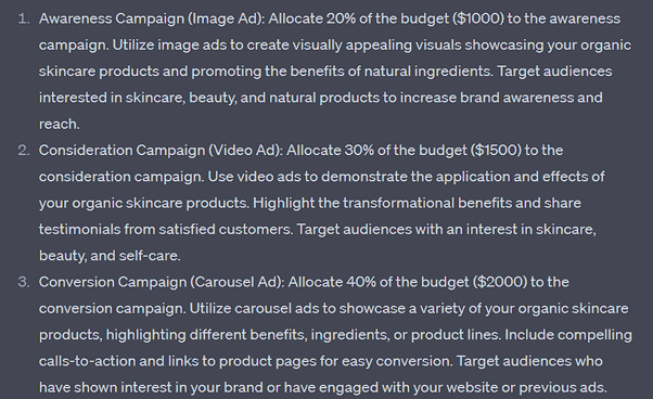 Facebook Ads Budget Allocation chatgpt